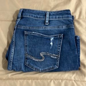 Silver Elyse Capri Jeans 16